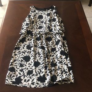 Loft dress with flowing top